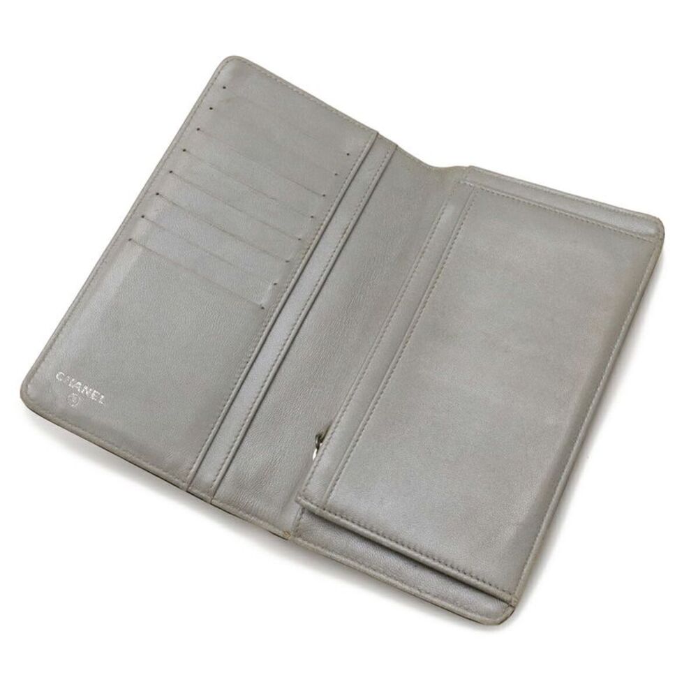 Chanel Camellia Embossed Leather Long Wallet - Picture 4 of 9